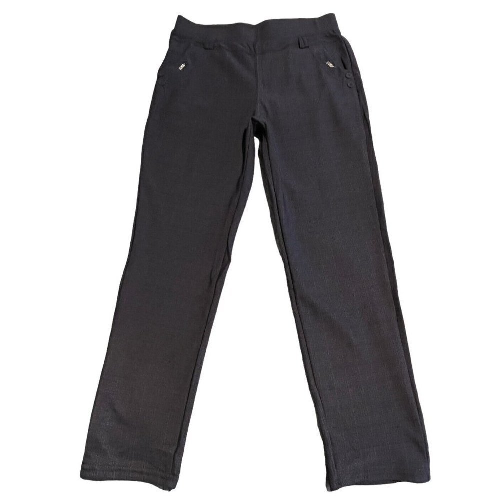 Nadine West Dark Blue Plaid Stretch Pants XL